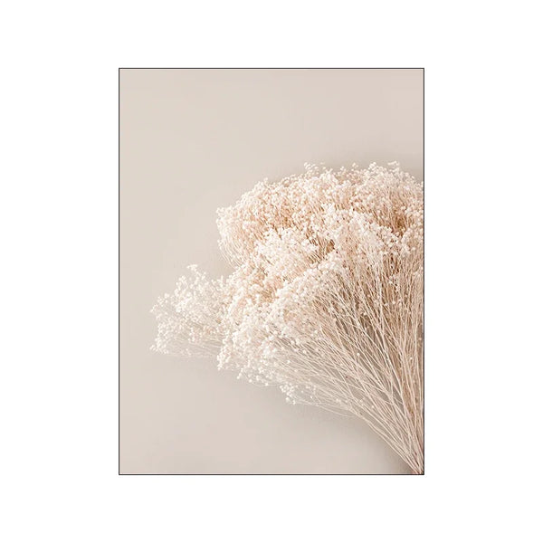 Nordisches Blumen & Gräser Poster – Minimalistische Wandkunst auf Leinwand
