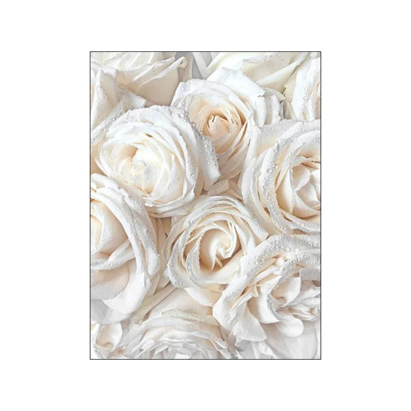 Nordische Wandkunst auf Leinwand – Beiges Blumenmotiv im modernen Boho-Stil