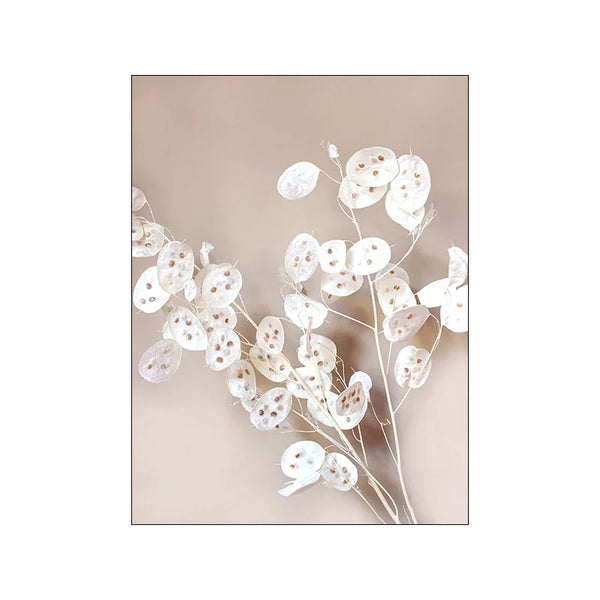 Nordisches Blumen & Gräser Poster – Minimalistische Wandkunst auf Leinwand