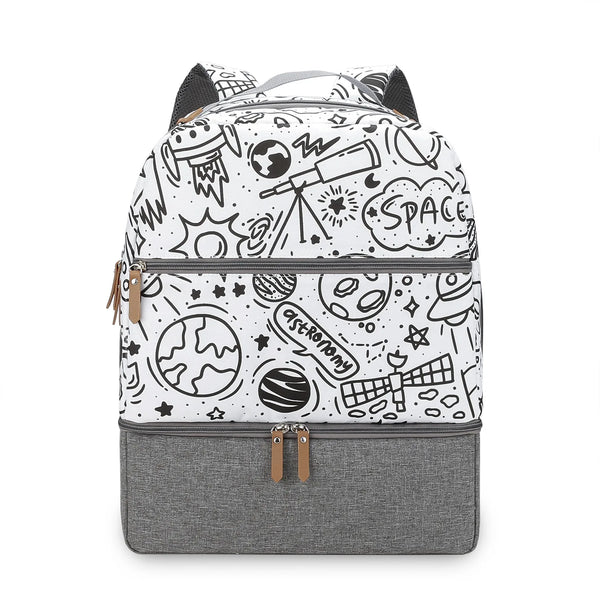 Mommy Bag Wickeltasche - viel Stauraum mit Nassfach im stilvollen Design