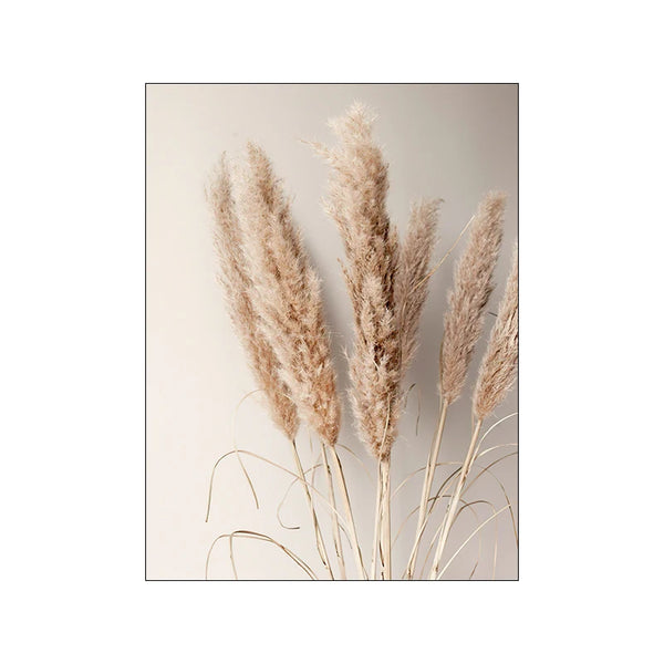 Nordisches Blumen & Gräser Poster – Minimalistische Wandkunst auf Leinwand