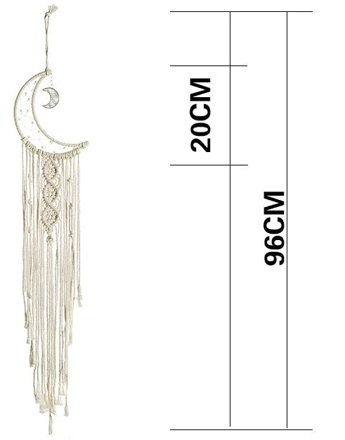 Schöner Traumfänger – Handgefertigte nordische Wanddekoration aus Baumwolle und Holz