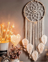 Schöner Traumfänger – Handgefertigte nordische Wanddekoration aus Baumwolle und Holz