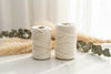 Makramee Baumwollkordel 1/2/3/4/5/6/8/10 mm – Beige Twisted String für DIY & Boho Deko