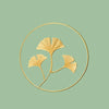 Nordic Eisen Wandornament – Goldener Ginkgo- & Palmenblätter-Bilderrahmen für Wohnkultur