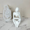 Silikonform – Abstrakte Denkerfiguren für Kerzen-, Beton- & Resin-Guss