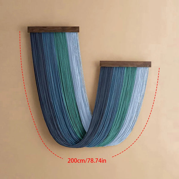 Boho Wandbehang – handgewebt mit Quasten | Wohnzimmer Deko