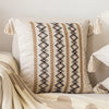 Boho Baumwoll-Leinen Kissenbezug – Geometrisches Muster für Sofa & Zuhause