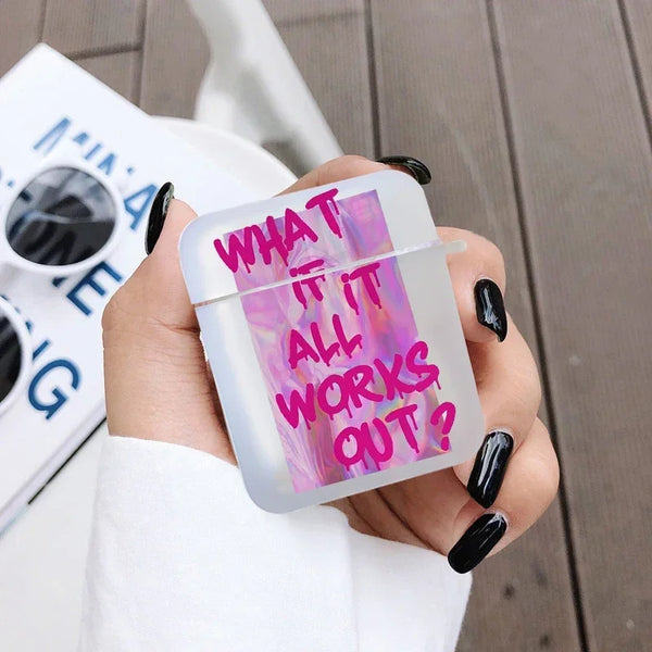 AirPods Hülle „More Amor Por Favor“ – Transparente Schutzhülle für AirPods & AirPods Pro