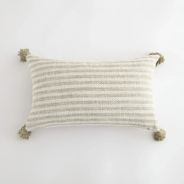 Kissenbezug im nordischen Design – Waschbarer Bezug in Leinenoptik