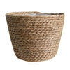 Seegras Pflanzkorb – Rattan Blumentopf für Innen & Außen, Balkon & Garten