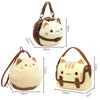 Niedliche Plüsch-Katzen-Handtasche – Cartoon-Rucksack & Umhängetasche