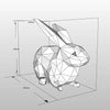 Kaninchen Papiermodell 3D – DIY Puzzle für Wohnkultur, Schreibtisch & kreative Dekoration