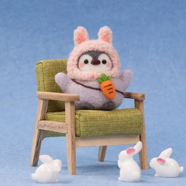 Pinguin Filz DIY Set (23 Designs) – Wollfilz-Set für handgemachte Puppen