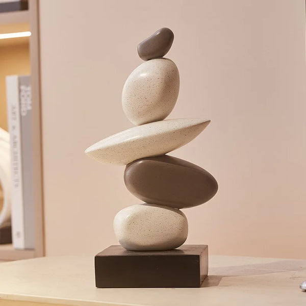 Ästhetische moderne Figur aus Keramik – Minimalistische Dekofigur