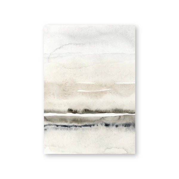 Abstrakte Aquarell Landschaft – Leinwandbild
