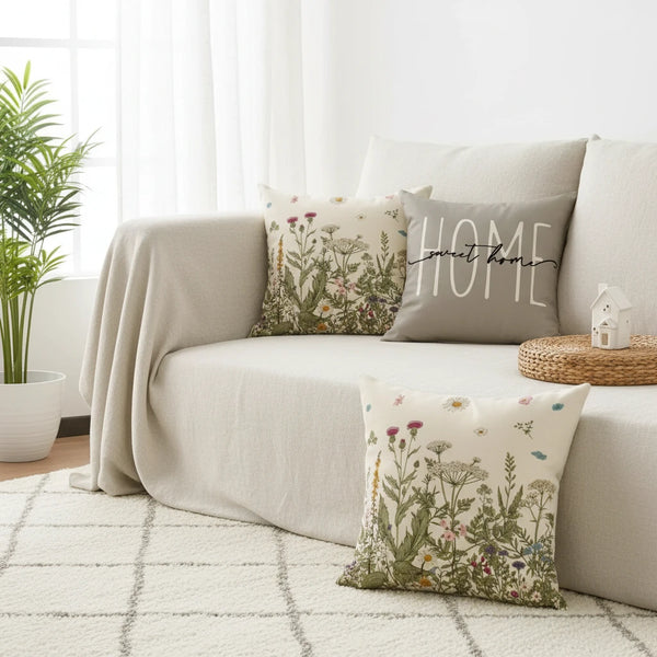 Leinen-Kissenbezug – Minimalistisches Sofakissen für Schlafzimmer & Heimdekoration