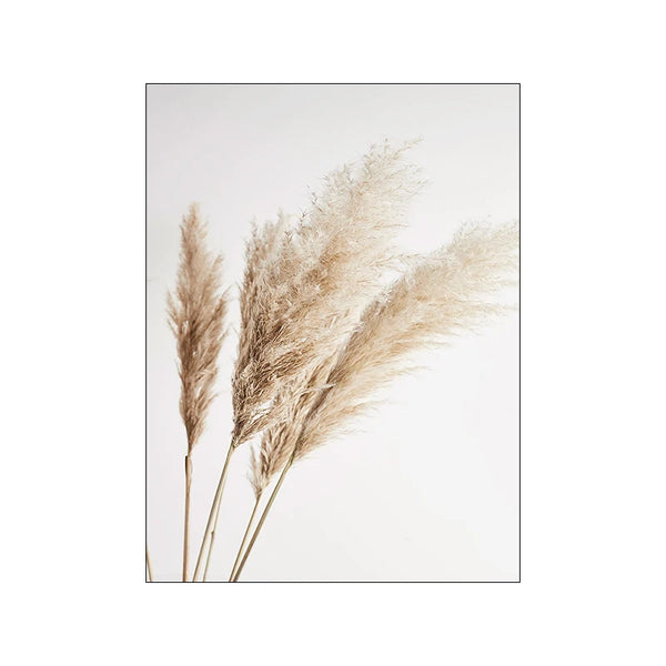 Nordisches Blumen & Gräser Poster – Minimalistische Wandkunst auf Leinwand