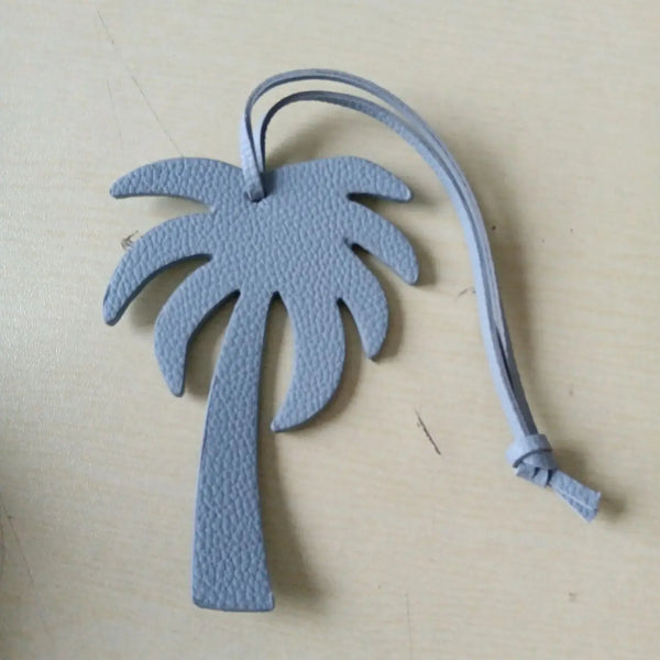 Trendiger Taschenanhänger Palme - PU Leder Schlüsselanhänger