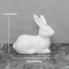 Keramik Kaninchenfigur im Kawaii-Stil – Nordische Tierdeko für Wohnraum, Garten & Ostern