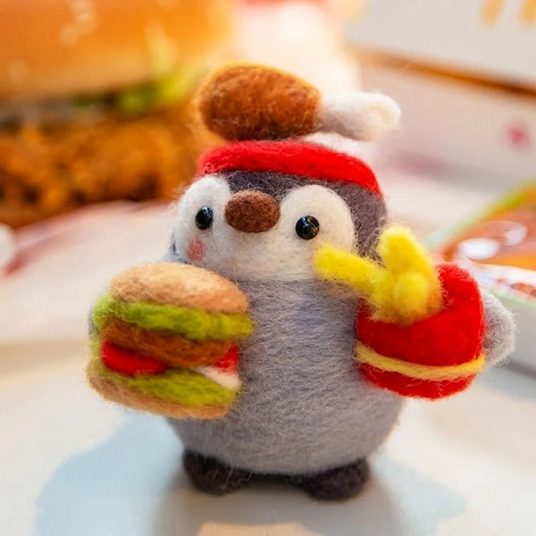 Pinguin Filz DIY Set (23 Designs) – Wollfilz-Set für handgemachte Puppen