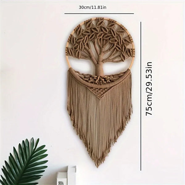Baum des Lebens – Makramee Wandkunst im Boho Stil