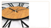 Nordic 3D Wanduhr Groß – Holz & Metall mit römischen Ziffern, leise & stilvoll