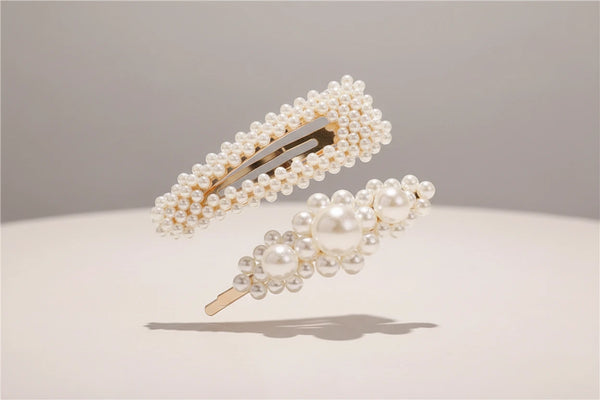 Perlen-Haarspangen im 2er-Set – Eleganter Haarschmuck für Alltag & Festlichkeiten