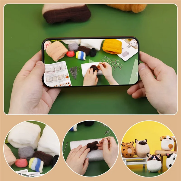 Kreatives Nadelfilz-Set – Alles für das erste Filzprojekt