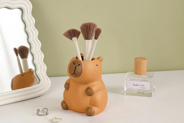 Niedlicher Capybara-Stifthalter – Süßer Schreibtisch-Organizer für Büro & Schule