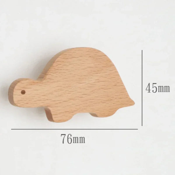 Holz Wandhaken Tiermotiv – Dekorativer Schlüsselhaken & Kleiderhaken aus Massivholz