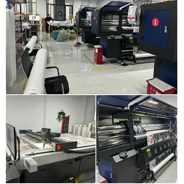 Mid-Century Moderne Wandkunst auf Leinwand – Abstrakter Bauhaus Panorama-Druck