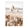 Natur Leinwand Poster mit Schilfgras, Strand & See – Skandinavische Wandkunst