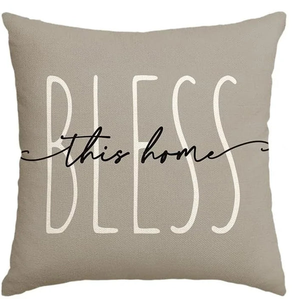 Leinen-Kissenbezug – Minimalistisches Sofakissen für Schlafzimmer & Heimdekoration