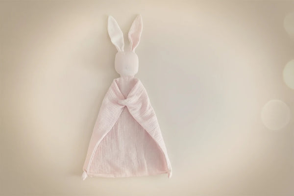 Hasen Schmusetuch für Baby Mädchen – Weiches Musselin aus Baumwolle