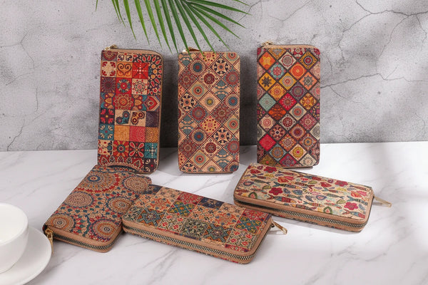 Retro-minimalistische lange Brieftasche – Multifunktionale Geldbörse mit großem Kartenfach