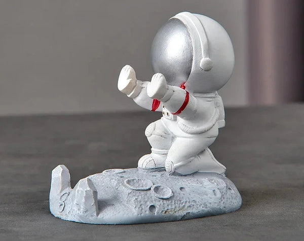 Nordic Stil Astronaut Handyhalter – Spaceman Ornament aus Harz