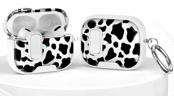 Ultradünne Silikonhülle für AirPods Pro 2, 3 & 4 – Transparenter Schutz mit Telefonhalter & Clip