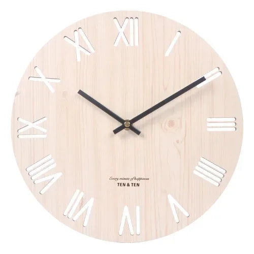 3D Wanduhr aus Holz – Modernes Nordisches Design, Uhr für Wohnzimmer & Küche