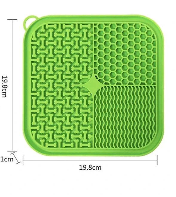 Slow Feeder Leckmatte für Hunde und Katzen – Schleckmatte mit Saugnäpfen zur Stress- & Angstlinderung“