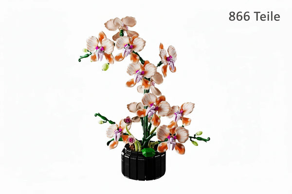 Orchidee Bouquet Baustein Modell (866 Teile) – Kreative DIY Dekoration