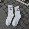 Weiße Socken mit Sprüchen – Sportliche Unisex-Socken im Streetstyle