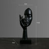 Abstrakte Gesichts-Skulptur aus Keramik – Moderne Dekofigur im minimalistischen Stil