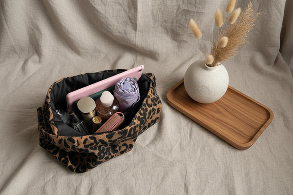 Leo Print Canvas Shopper– Vintage Schultertasche mit viel Platz!