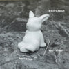 Keramik Kaninchenfigur im Kawaii-Stil – Nordische Tierdeko für Wohnraum, Garten & Ostern