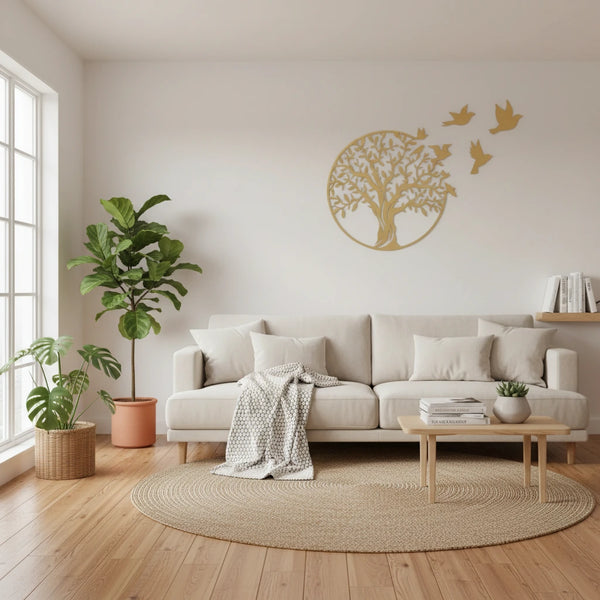 Baum des Lebens Wandkunst – Metall Wanddekoration