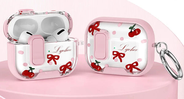 Ultradünne Silikonhülle für AirPods Pro 2, 3 & 4 – Transparenter Schutz mit Telefonhalter & Clip