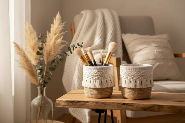 Boho Chic Make-up-Halter – Aufbewahrungskorb