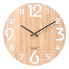 3D Wanduhr aus Holz – Modernes Nordisches Design, Uhr für Wohnzimmer & Küche