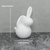 Keramik Kaninchenfigur im Kawaii-Stil – Nordische Tierdeko für Wohnraum, Garten & Ostern
